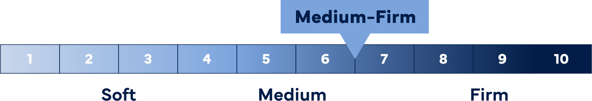 6.5 / 10: Medium-Firm