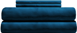 Couleur bleu marin Draps en Bambou 