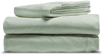 Draps en coton &eacute;gyptien vert sauge