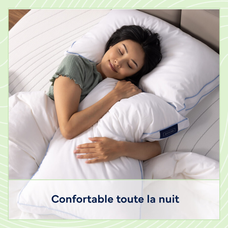 Oreiller Cervical SOYA-Paris 3.0 – Mousse à Mémoire De Forme, Hauteur Ajustable 9/14 Cm – Pour Toutes Positions De Sommeil