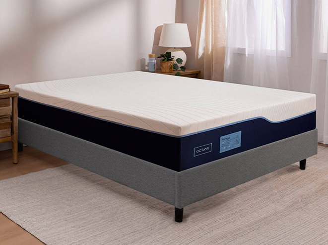 The platform bed and Octave mattress
